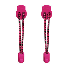Lacets élastiques rose fushia avec lock