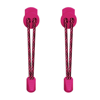 Lacets élastiques rose fushia avec lock