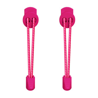 Lacets élastiques rose fushia avec lock