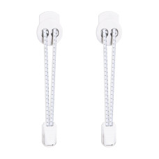 Lacets élastiques fluorescents blancs avec lock