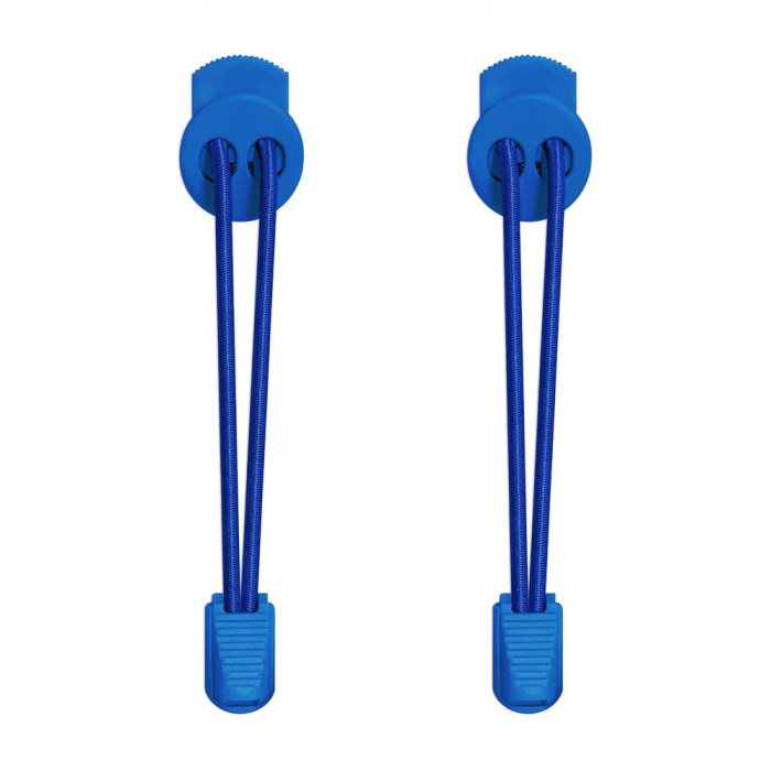 Lacets élastiques bleu avec lock