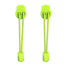 Lacets élastiques jaune fluo avec lock
