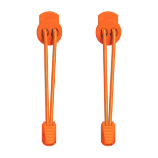 Lacets élastiques orange fluo  avec lock