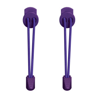Lacets élastiques violet avec lock