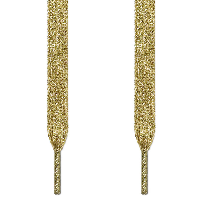 Lacets Plats Pailletés (Bling) - Longueurs 115 Cm Et 140 Cm - Multi-couleurs - Embout Transparent - Pour Baskets, Chaussures