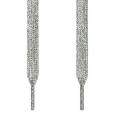 Lacets gris argentés