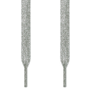 Lacets gris argentés
