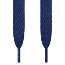 Lacets plats bleu marine