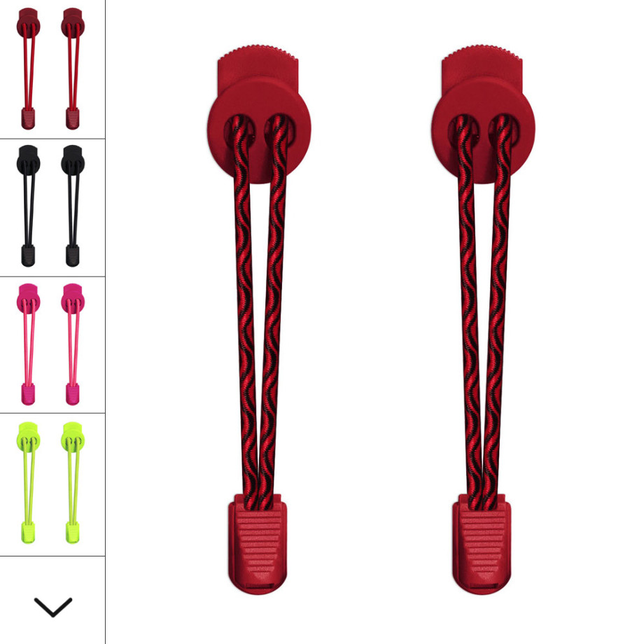 Lacets rouge top et noir