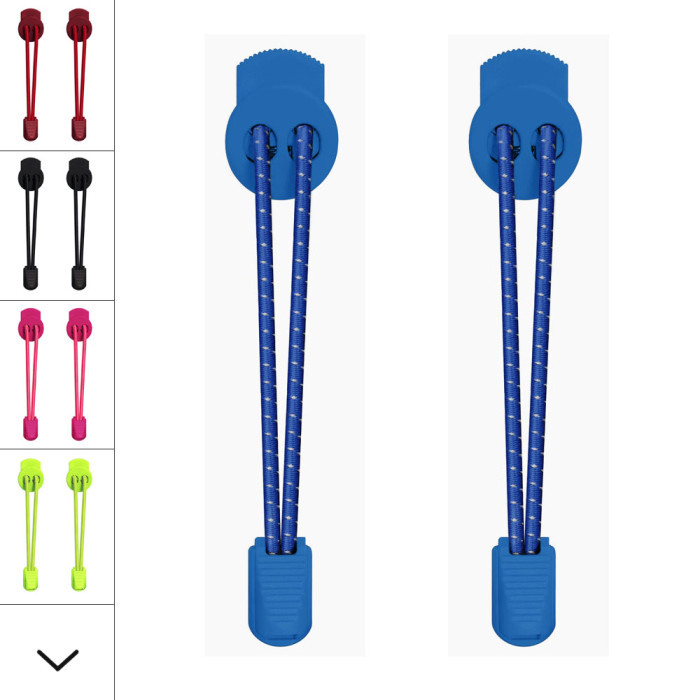 Lacets élastiques bleu avec lock