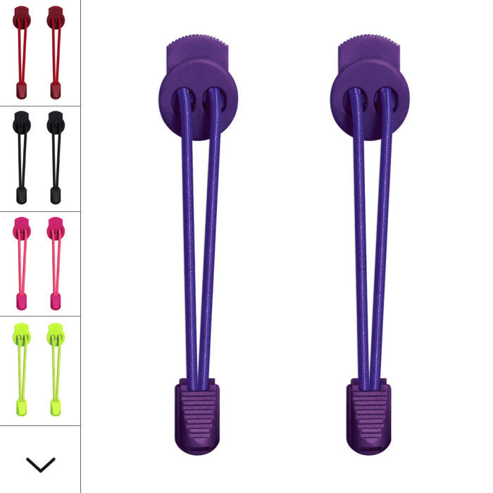Lacets élastiques violet avec lock
