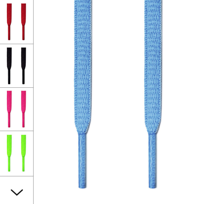 Lacets ovales bleu clair