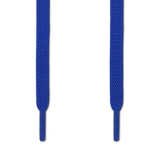 Lacets plats élastiques bleus (sans noeud)