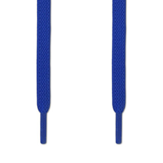 Lacets plats élastiques bleu (sans noeud)