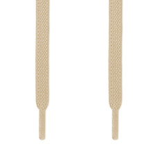 Lacets plats élastiques marron clair (sans noeud)