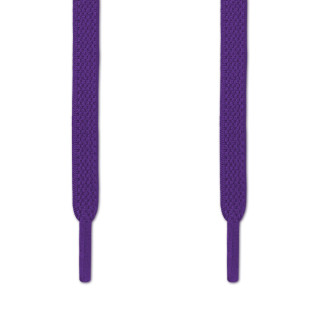 Lacets plats élastiques violets (sans noeud)