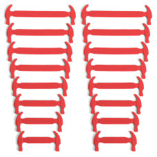Lacets élastiques en silicone rouge