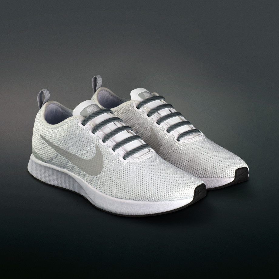 Lacets lastiques en silicone gris fonc Achetez ici