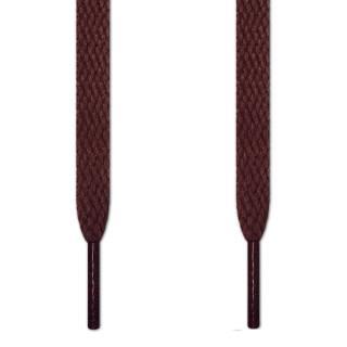 Lacets plats marron foncé