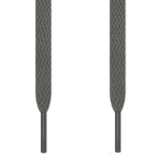Lacets plats gris foncé
