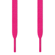 Lacets plats rose fushia