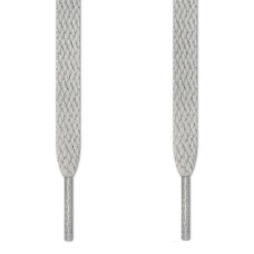 Lacets plats gris clair