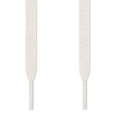 Lacets plats blancs